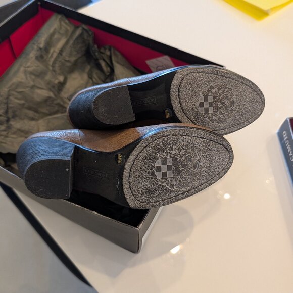 Vince Camuto Hadley Distressed Leather Tan Boots - Picture 6 of 7